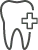 Icon of tooth with medical cross
