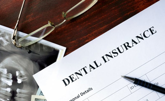 Dental insurance form sitting on a desk