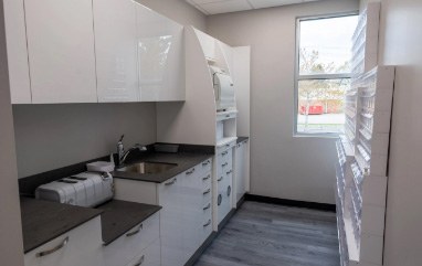 Sanitation area in dental office